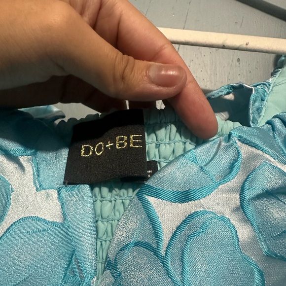 Blue Floral Ruffle Dress - Picture 3 of 5